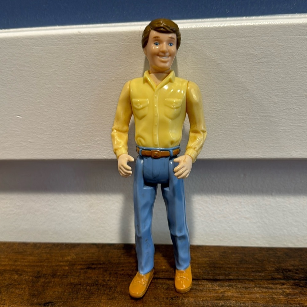 Fisher Price Loving Family Dollhouse Dad Father Yellow Shirt Blue Pants